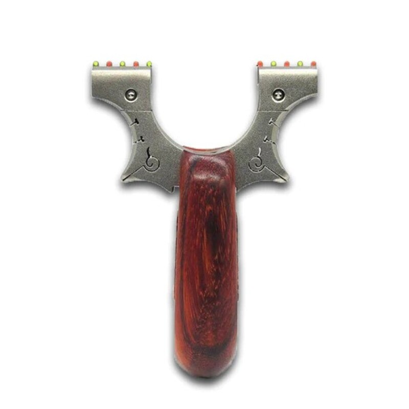 Avenger Steinschleuder aus Edelstahl mit Holzgriff